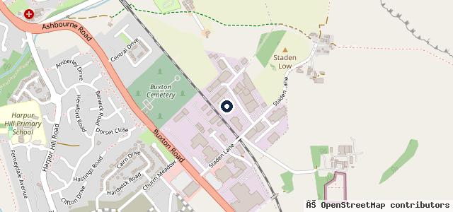Map showing the location of ATS Euromaster Buxton