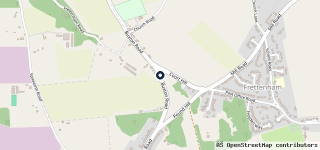 Map showing the location of Frettenham Service Station Ltd