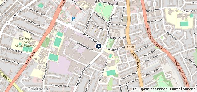 Map showing the location of Auto Surefit - MOT and Service Garage Wolverhampton