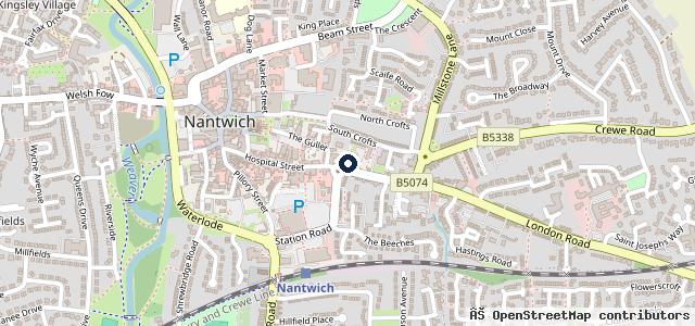 Map showing the location of C Latham Motors