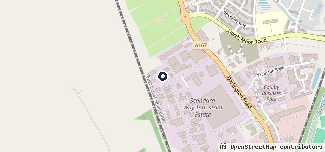 Map showing the location of Charlie Taylor Garage Services