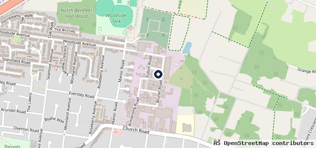 Map showing the location of Autoworks Service & Repair Specialists Benfleet