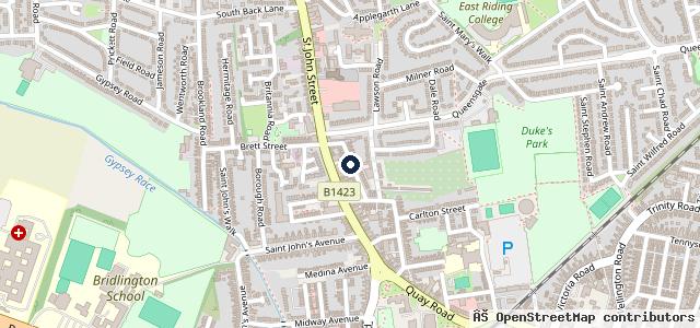 Map showing the location of Crescent Garage