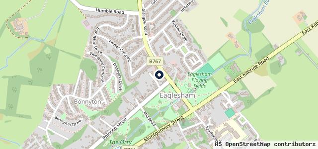 Map showing the location of 77 Gilmour St