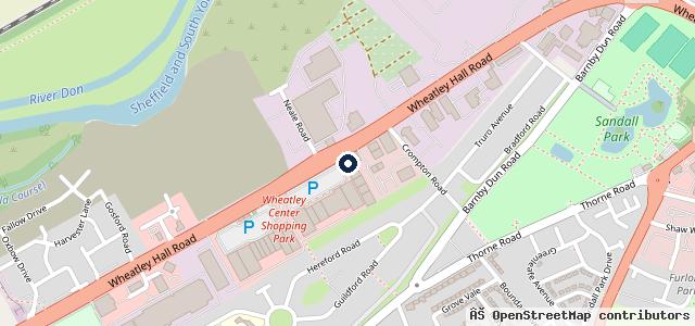 Map showing the location of Formula One Autocentres - Doncaster