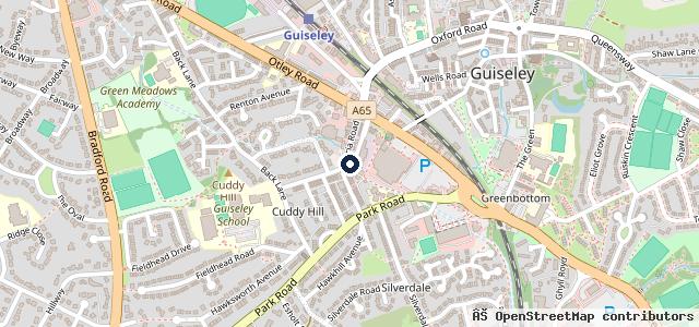 Map showing the location of Guiseley MOT & Service Centre Ltd