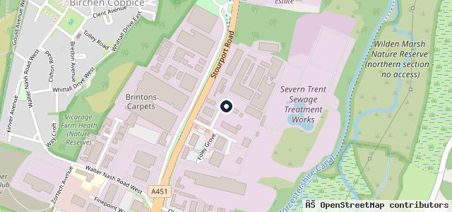 Map showing the location of S C N Vehicle Repairs Ltd