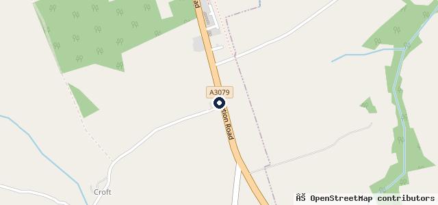 Map showing the location of Guscott Coaches