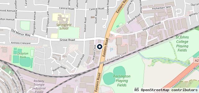 Map showing the location of Halfords Autocentres