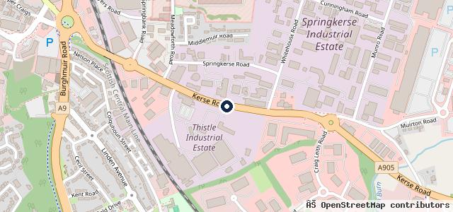 Map showing the location of Arnold Clark Stirling Citroën / DS / Peugeot / Vanstore