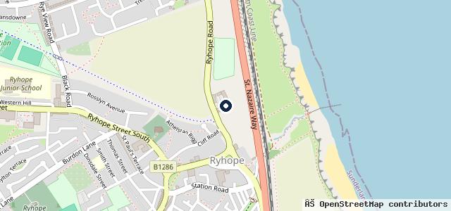 Map showing the location of Beach View Motors