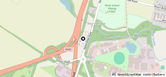Map showing the location of Linton Village Motors