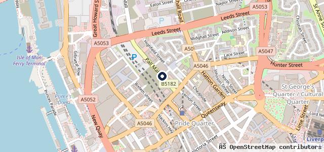 Map showing the location of Johnsons SEAT Liverpool