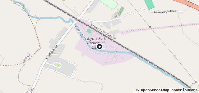 Map showing the location of MARKS SERVICE CENTRE (MSC) LTD | Stoke-on-Trent