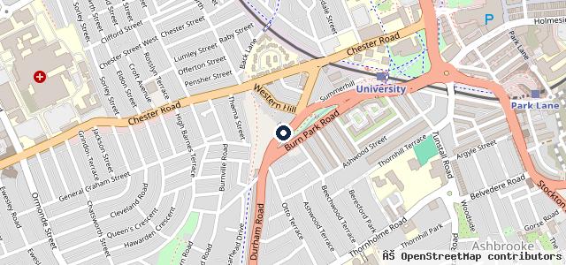 Map showing the location of Mayfair Service Station