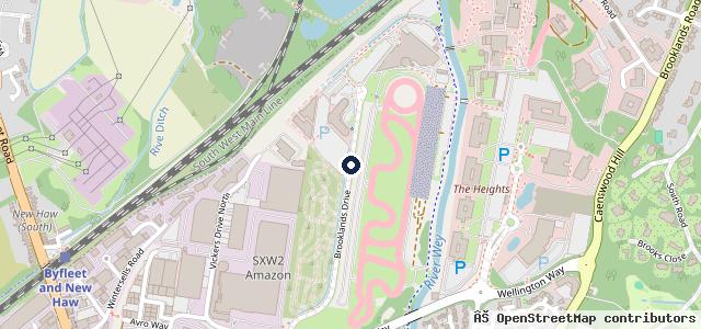 Map showing the location of Mercedes-Benz & smart of Brooklands