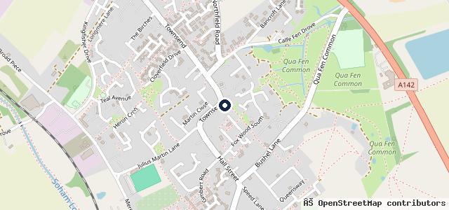 Map showing the location of Mereside Motors