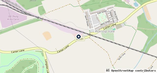Map showing the location of Mercury Garage