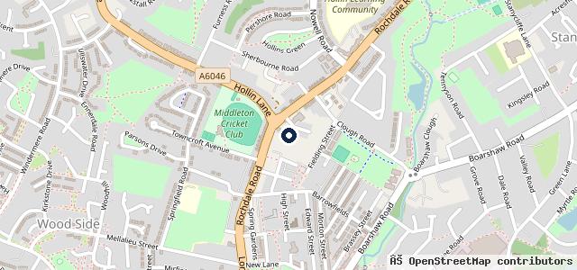 Map showing the location of Middleton Mot Centre