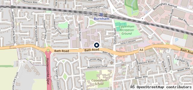 Map showing the location of Sytner Slough MINI