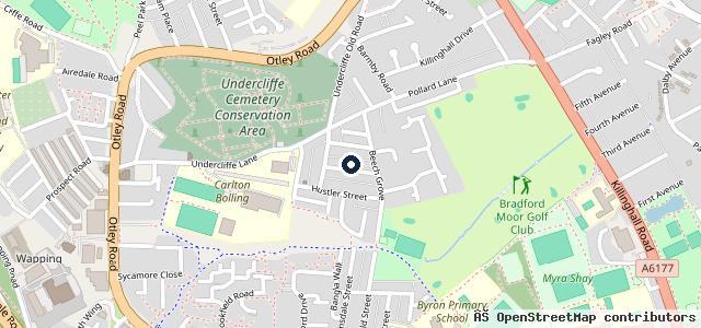 Map showing the location of MOBILE CAR DIAGNOSTICS- AUTO ELECTRICIAN - MECHANIC- BRADFORD - LEEDS