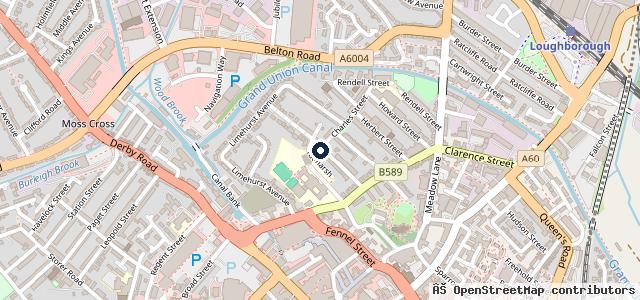 Map showing the location of Performance Cars Of Loughborough