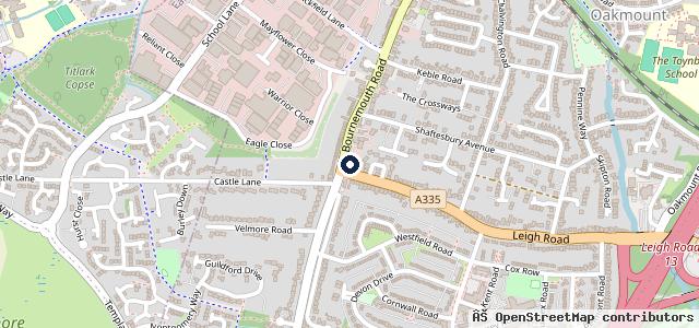 Map showing the location of Snows Vauxhall Chandlers Ford