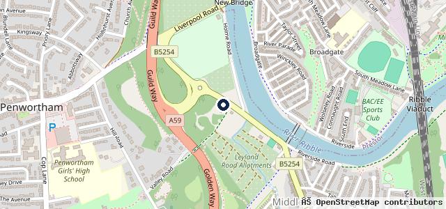 Map showing the location of Pristine Car Wash & Valeting Centre