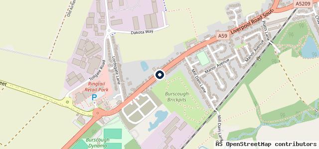 Map showing the location of A Davies Autos