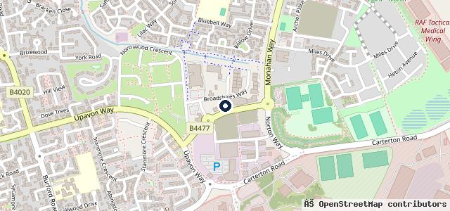 Map showing the location of Protyre Carterton