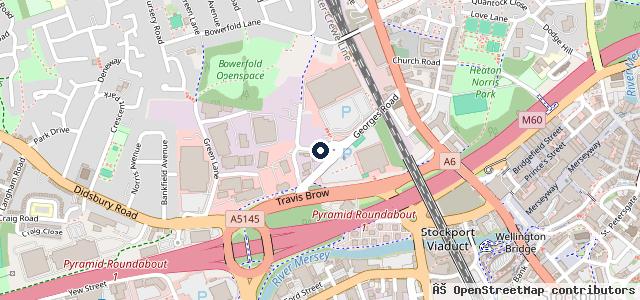 Map showing the location of RRG Mazda Stockport