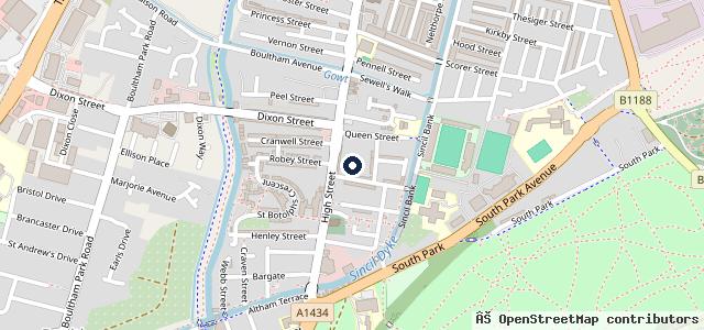Map showing the location of Shakespeare Street Garage