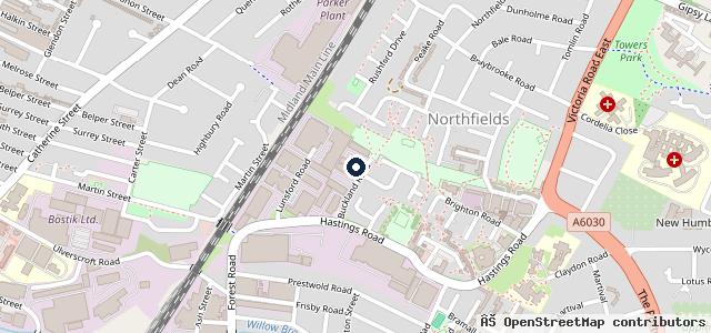 Map showing the location of Morton MOT Station