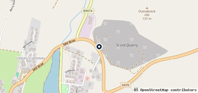 Map showing the location of Shetland MOT & Repair