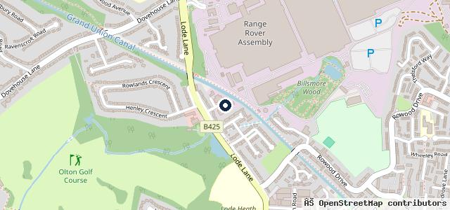 Map showing the location of Solihull Vehicle Service Centre Limited