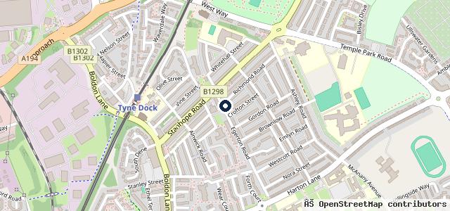 Map showing the location of South Shields Auto Repair Centre