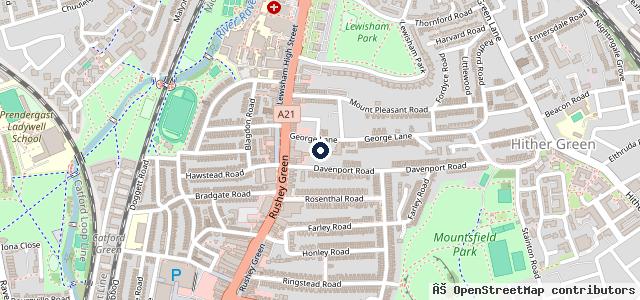 Map showing the location of St George's MOT Test Centre & Garage