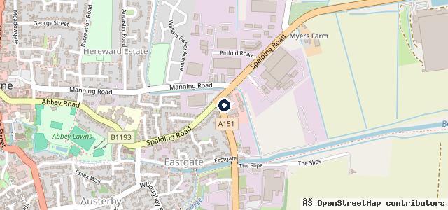 Map showing the location of TB Motors