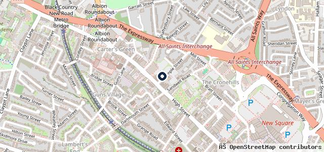 Map showing the location of Temple Motors
