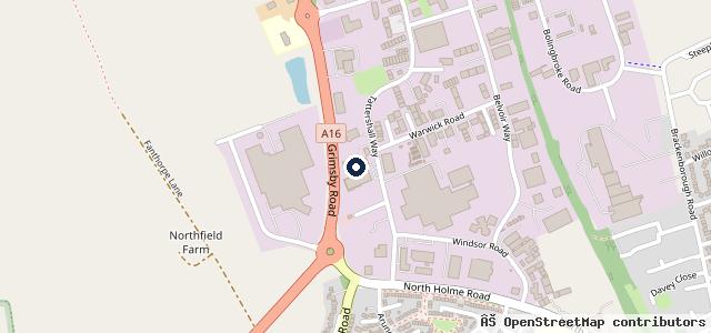 Map showing the location of Thurlby Motors