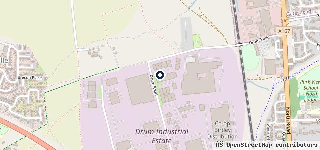 Map showing the location of Drum Fast Fit & Performance