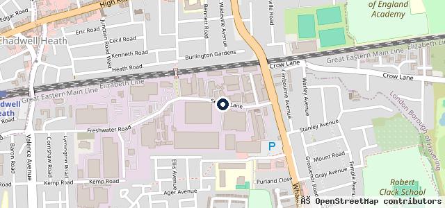 Map showing the location of V & H Services