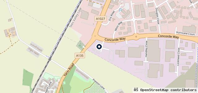 Map showing the location of Vertu BMW Teesside