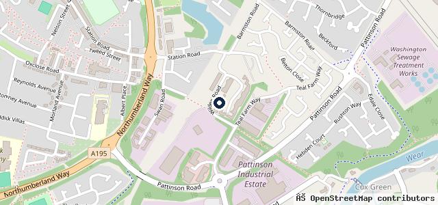 Map showing the location of Village Lane Garage