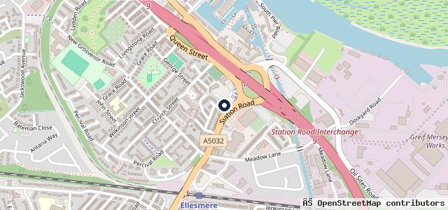 Map showing the location of Warp Speed Motorcycle Centre