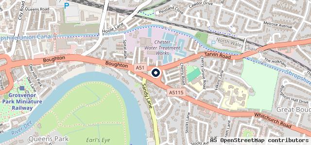 Map showing the location of Bill Smith Motors