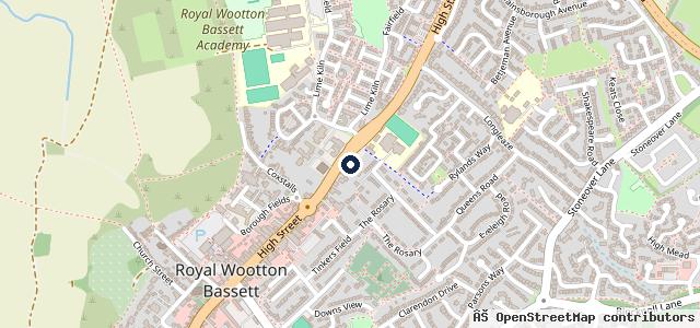 Map showing the location of Wootton Bassett Service Station Ltd