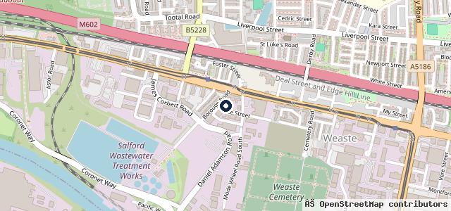 Map showing the location of Park Street Motors | Manchester