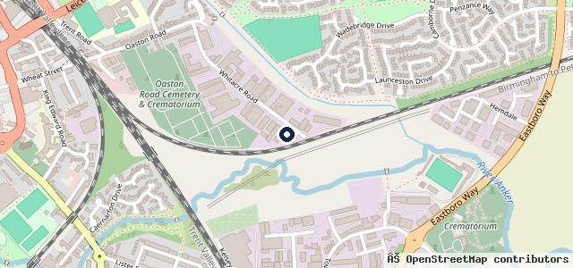 Map showing the location of Anker Service Centre