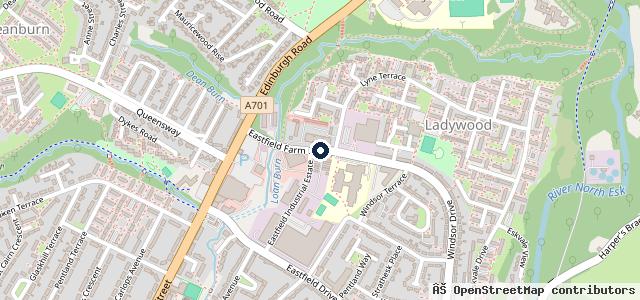Map showing the location of A F Noble & Son (Penicuik) LTD